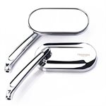 Oval Mirrors, Cast, Chrome