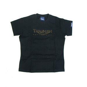 TRIUMPH SPRAY LOGO BLACK T-SHIRT